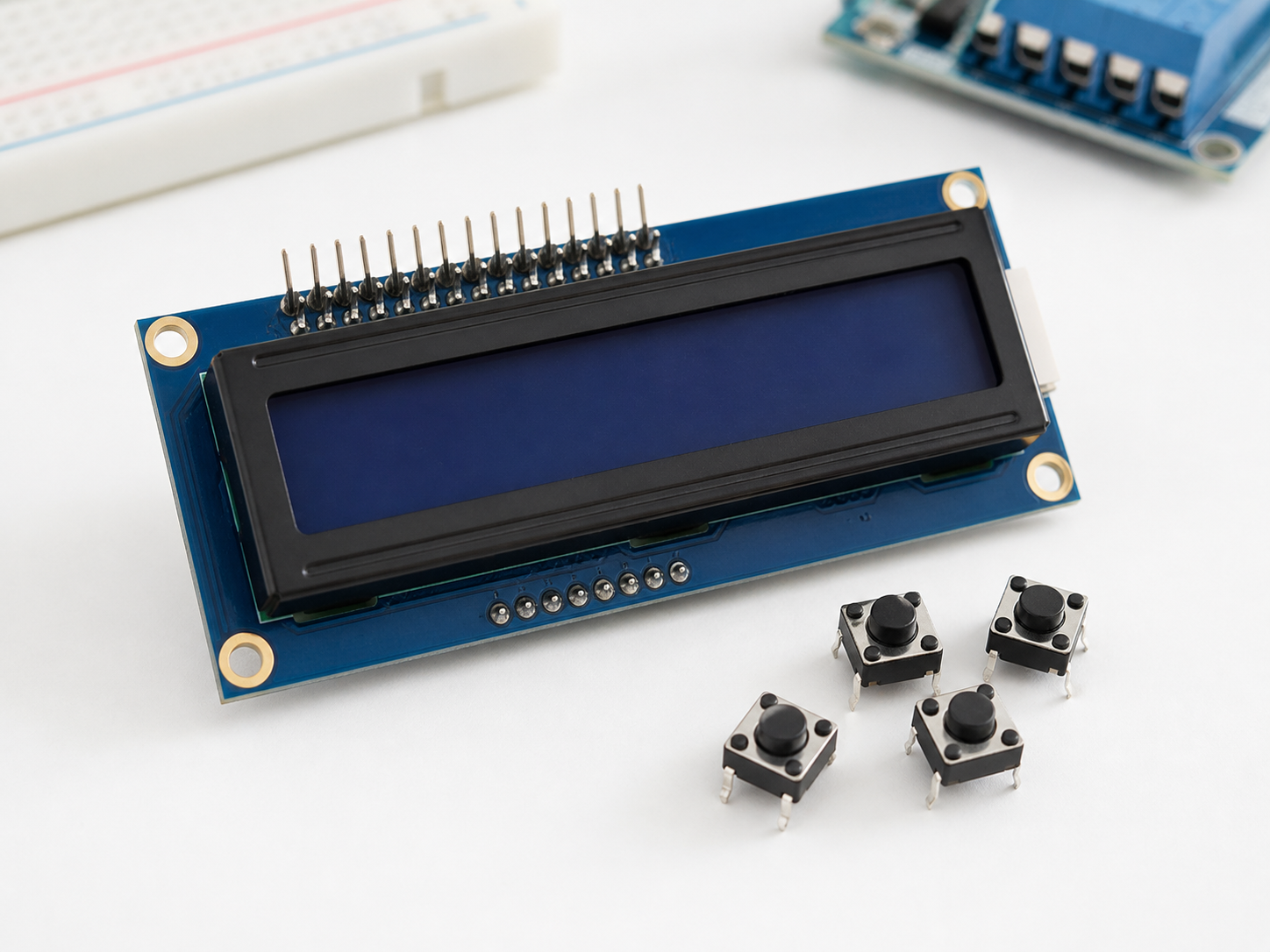 Màn hình LCD và nút nhấn cho PLC mini